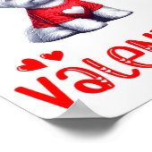 My Maltese Is My Valentine Hearts Costume Single O Poster (Hoek)