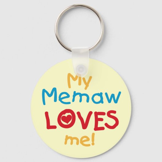 My Memaw Loves Me T-shirts en geschenken Sleutelhanger (Voorkant)