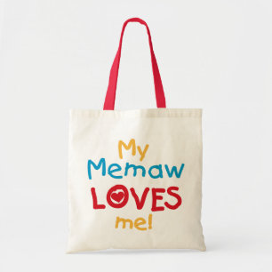 My Memaw Loves Me T-shirts en geschenken Tote Bag