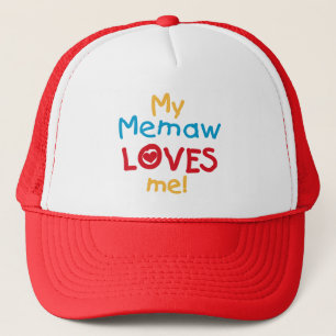 My Memaw Loves Me T-shirts en geschenken Trucker Pet