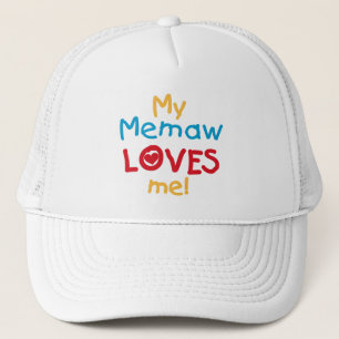My Memaw Loves Me T-shirts en geschenken Trucker Pet