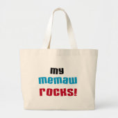 My Memaw Rocks T-shirts en geschenken Grote Tote Bag (Voorkant)
