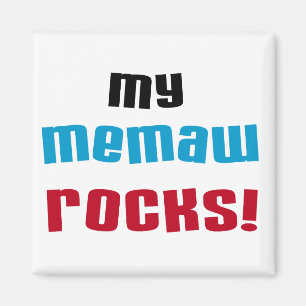 My Memaw Rocks T-shirts en geschenken Magneet
