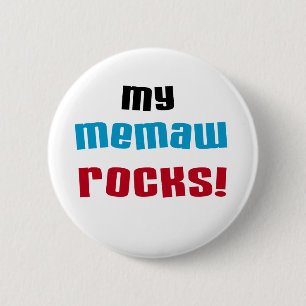 My Memaw Rocks T-shirts en geschenken Ronde Button 5,7 Cm