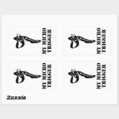 My Micro Trigger Rechthoekige Sticker (Vel)