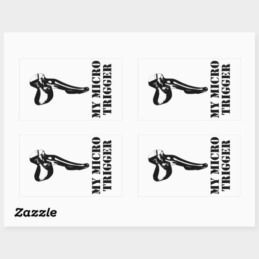 My Micro Trigger Rechthoekige Sticker (Vel)