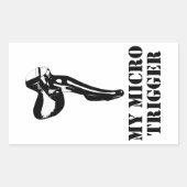 My Micro Trigger Rechthoekige Sticker (Voorkant)