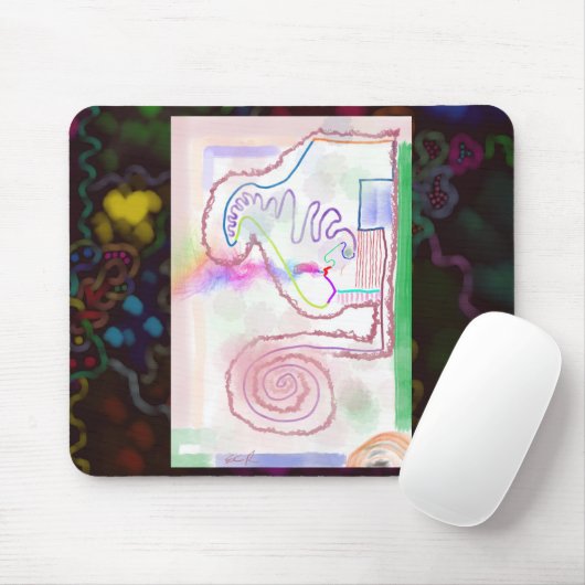 My Mind - Blown Impressionist Art Mousepad Muismat (Met muis)