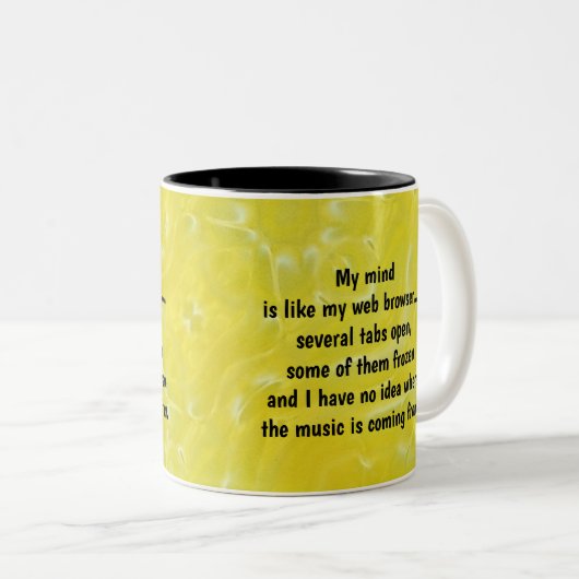 My Mind Coffee Mok (Voorkant rechts)