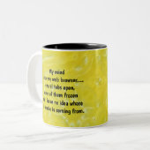 My Mind Coffee Mok (Voorkant links)