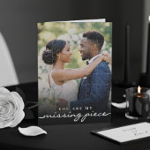 My Missing Piece Photo Jigsaw Puzzle Romantic Kaart