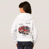 My Mom Is A Member Of The Wee Woo Crew Fire Truck (Achterkant volledig)