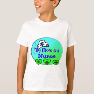 "MY MOM is verpleegster" voor verpleegkundigen kin T-shirt