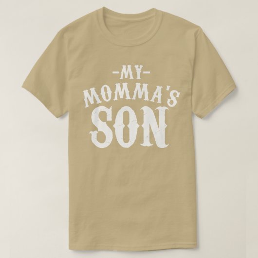 My Mommas Son Cooking Funny Saying Quote Tee T-shirt (Design voorkant)