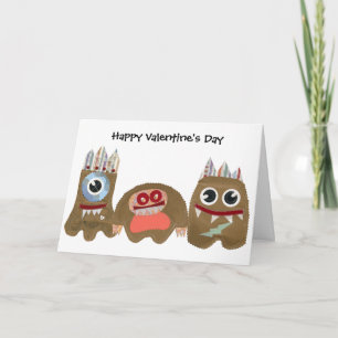 My Monsters, Happy Valentijn's Day Feestdagen Kaart