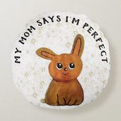 My Monthly Hapiness magic rabbit Rond Kussen (Voorkant)
