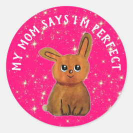 My Monthly Hapiness magic rabbit Ronde Sticker