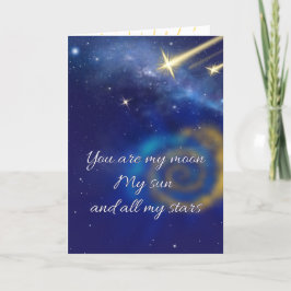 My Moon My Sun en All My Stars wenskaart Aankondiging