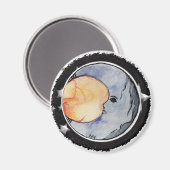 My Moon - Waterverf Kind Magneet (Voorkant / Achterkant)