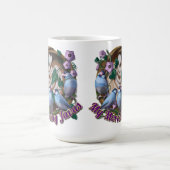 My morning JAVA with Java sparrows Koffiemok (Center)