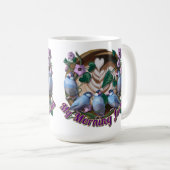 My morning JAVA with Java sparrows Koffiemok (Voorkant rechts)