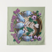 My morning JAVA with Java sparrows Wandkleed (Voorkant (horizontaal))