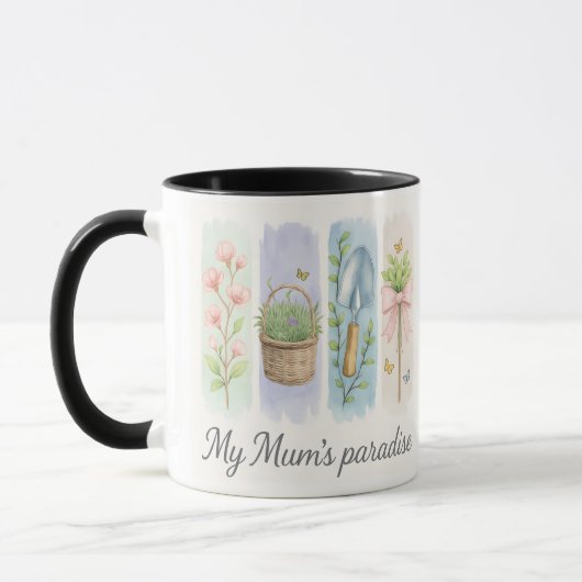 My Mum's Paradise Mok - Floral Garden Gift voor Mo (Links)
