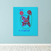 My Name Is Blossom Canvas Afdruk (Insitu (Houten vloer))