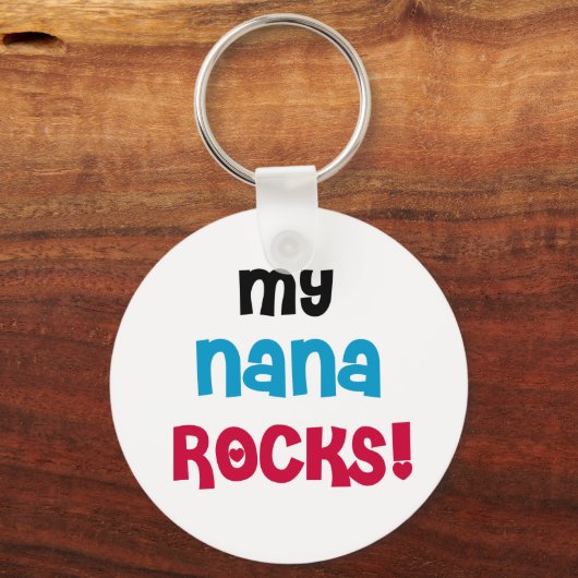 My Nana Rocks Sleutelhanger (Voorkant)