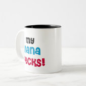 My Nana Rocks Tweekleurige Koffiemok (Voorkant links)