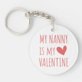 My Nanny is my Valentine Sleutelhanger (Voorkant)