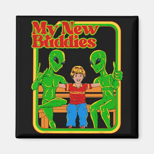 My New Buddies Funny Vintage Child Game Magneet (Voorkant)