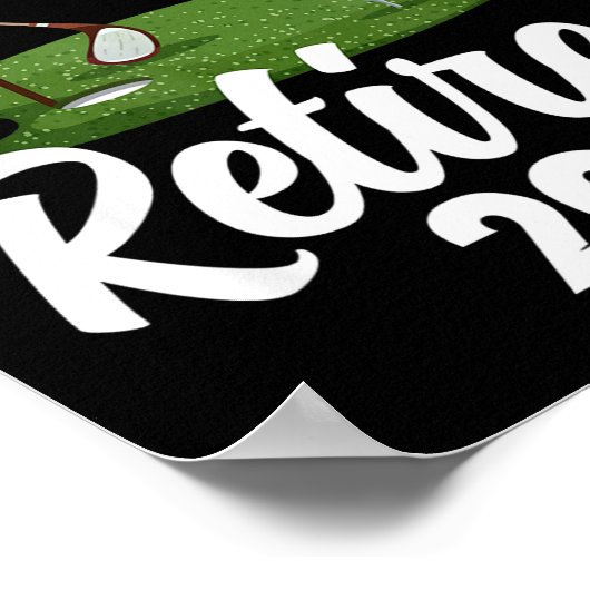 My New Office Retired 2026 Golf Retirement Golfer  Poster (Hoek)