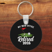 My New Office Retired 2026 Golf Retirement Golfer Sleutelhanger (Voorkant)