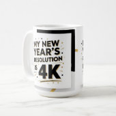My new year's resolution is 4K Koffiemok (Voorkant links)