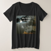 My Nights are Full Moon Night Shift Grote Maat T-shirt (Design voorkant)