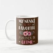 My Nonni Partner In Crime Funny Grandma Quotes Koffiemok (Links)