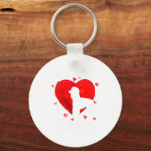 My Odle Is My Valentine Hearts Odle Dog Valent  Sleutelhanger (Voorkant)