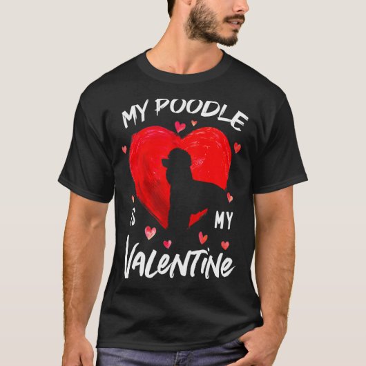 My Odle Is My Valentine Hearts Odle Dog Valent T-shirt (Voorkant)