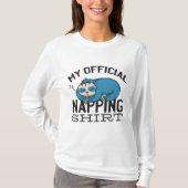 My official napping shirt - Lazy sleeping Sloth (Voorkant)