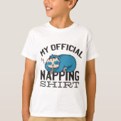 My official napping shirt - Lazy sleeping Sloth (Voorkant)