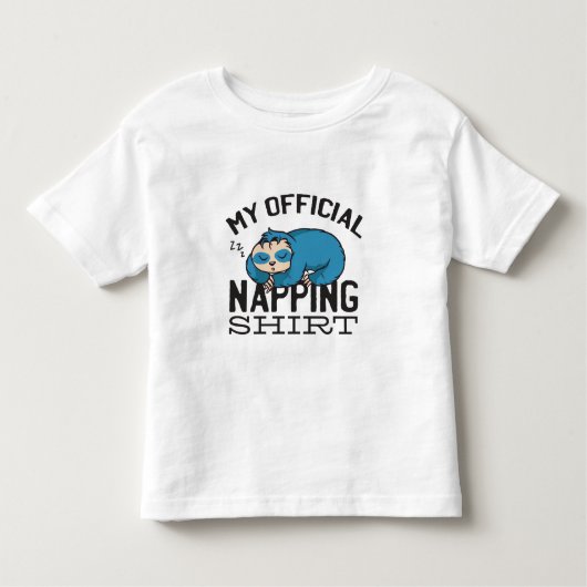 My official napping shirt - Lazy sleeping Sloth (Voorkant)