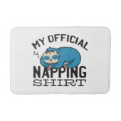 My official napping shirt - Lazy sleeping Sloth Badmat (Voorkant)