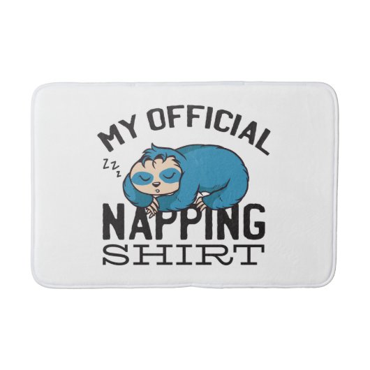 My official napping shirt - Lazy sleeping Sloth Badmat (Voorkant)