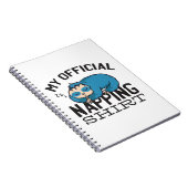 My official napping shirt - Lazy sleeping Sloth Notitieboek (Rechterzijde)