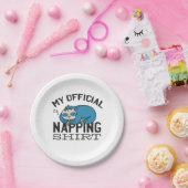 My official napping shirt - Lazy sleeping Sloth Papieren Bordje (Feest)