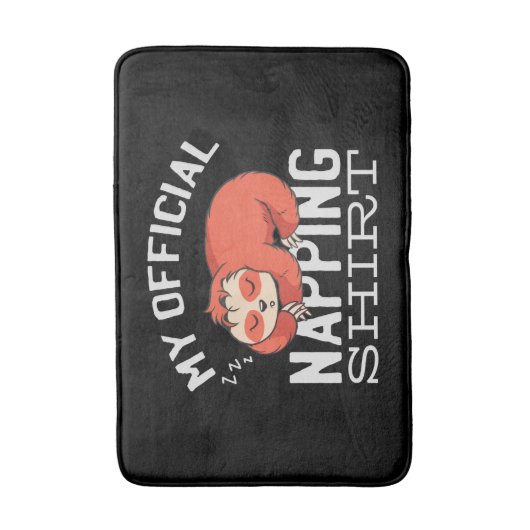 My official napping shirt Sloth Badmat (Voorkant Verticaal)