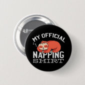 My official napping shirt Sloth Ronde Button 5,7 Cm (Voorkant /achterkant)