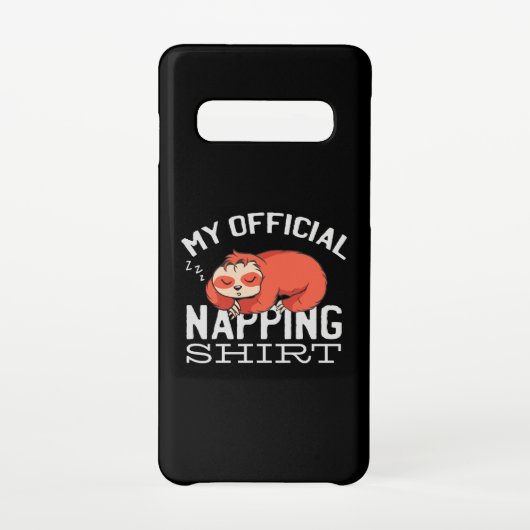 My official napping shirt Sloth Samsung Galaxy Hoesje (Achterkant)