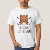 My official napping shirt with sleeping Cat (Voorkant)